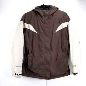 Mountain Hardwear Women's Conduit  Brown Faux Fur Lined Full-zip Hooded jacket M